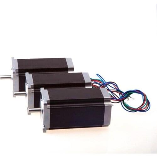 Ship From EU! Wantai 3PCS Nema23 Stepper Motor 57BYGH115-003B Dual Shaft 425oz-in 115mm 3A CE ROHS ISO CNC Router Kit 3040