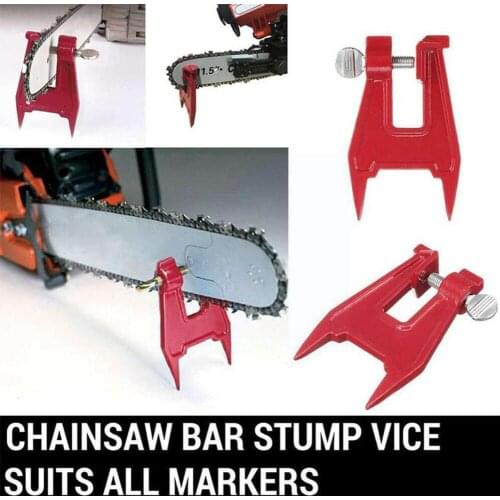 Stump Vise Saw Chain Sharpening Filing Tool Bar Clamp Chain Chainsaw Chain Saw Filing Saw Accessories Holder Professional P7C2