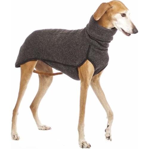 S-5XL Greyhound Dog Coat Turtleneck Scarf Winter Outdoor Polar Fleece Vest Protection Jacket Pet Colthes for Medium Large Dogs