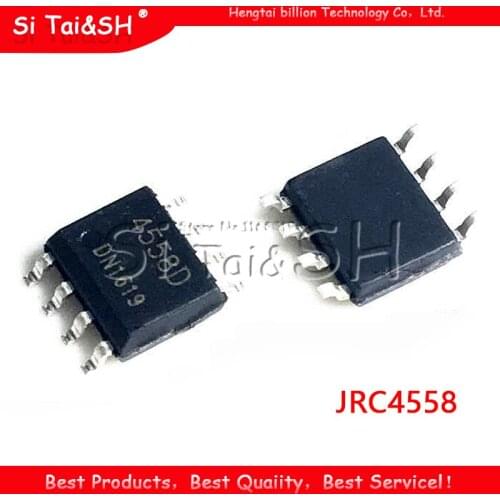10pcs/lot JRC4558 JRC4558D 4558 4558D SOP-8