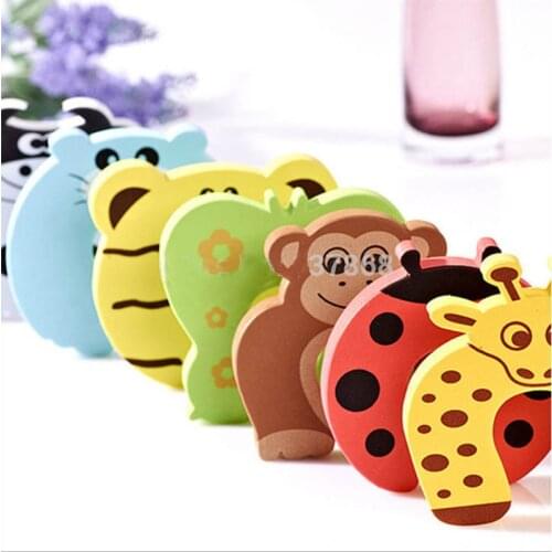 10 Pcs Lovely 7 Styles Cartoon Baby Safety Door Stopper Holder Lock Baby Care Protection Edge Corner Guard Protector Wall Guard