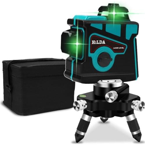 12-wire Laser Level Green Infrared Waller Blu-ray 3D High-precision Bright Light Automatically Tap The Ground