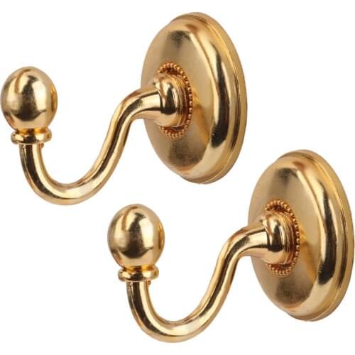 2x Metal Curtain Holdback Wall Tie Back Hooks Hanger Holder Window Curtain Hooks Back Door For Kitchen Bathroom 18MAR12