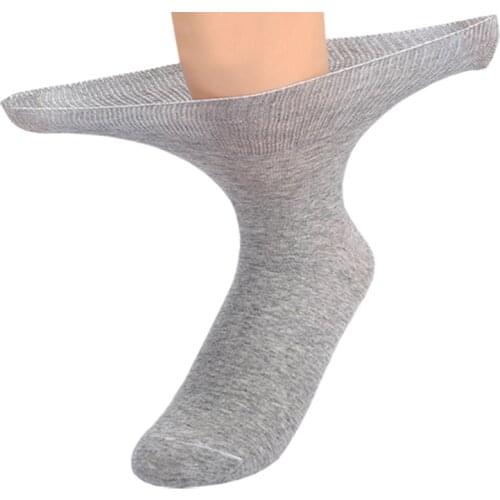 2 Pair Large Size Diabetes socks Tube Loose mouth Old man Foot Discomfort Diabetic Feet Edema Swelling Women Men Cotton Socks