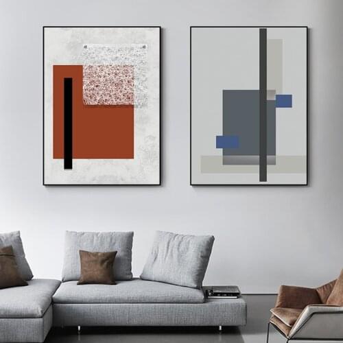 Abstract Modern Geometric Canvas Painting Nordic Wall Art Minimalist Poster and Print Fashion Picture for Living Room Home Decor