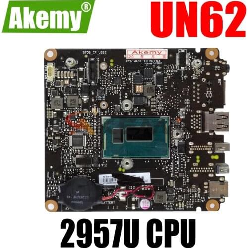 AKEMY UN62 REV. 1.2 Laptop Motherboard For ASUS VivoMini UN42 Original Mainboard Celeron 2957U CPU