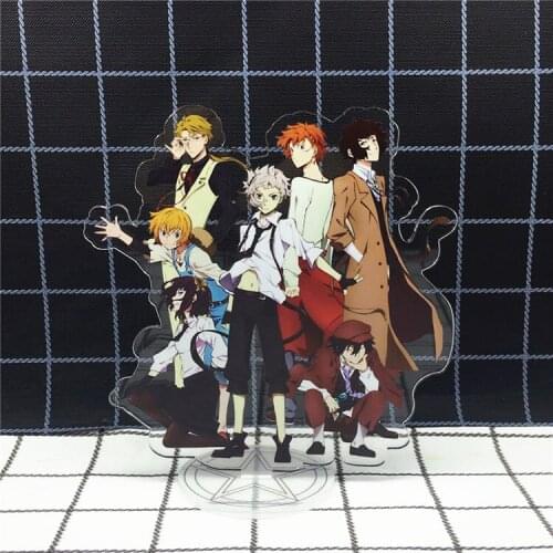 Anime Stray Dogs Dazai Osamu Nakahara Chuya Acrylic Desktop Decorations Cosplay Props Collections Mini Model Souvenirs For Kids