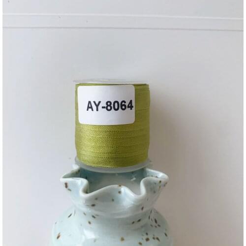 AY-8064 A Roll Wholesale 2mm-36mm 100% Pure Silk Embroidery Ribbons Handcraft Supply Double Faced Thin Taffeta Silk Ribbon