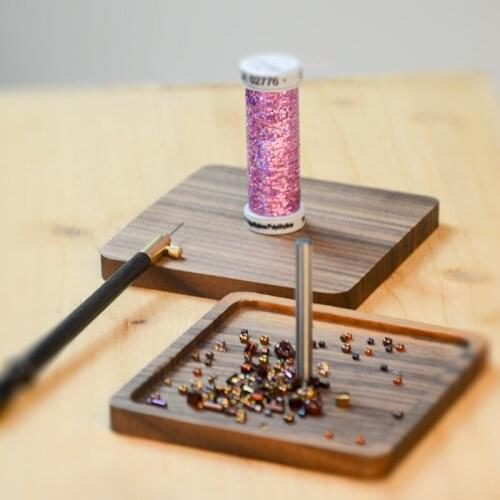 Solid Wood Embroidery Thread Spools Craft Storage Holder for Home Sewing Machine DIY Sewing Tools Accessories