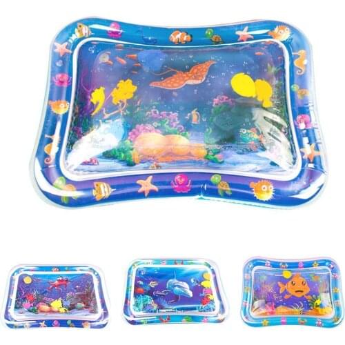 Summer Baby Infant Cute Cartoon Octopus Dolphin Inflatable Water Mat Summer Game Play Pad Toy Safety Cushion Early Education Toy