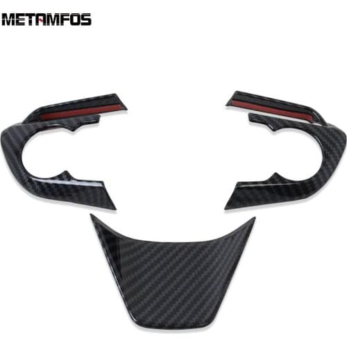 For Toyota Avalon 2019 2020 Carbon Fiber Steering Wheel Sequins Decoration Cover Molding Trim Interior Accessories Car Styling