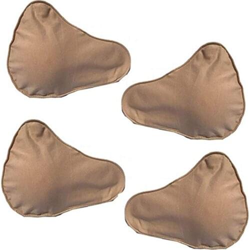 Two Pairs Cotton Protect Pocket Fake Boobs Cover Bags for Silicone Breast Forms Prosthesis Mastectomy Ajusen