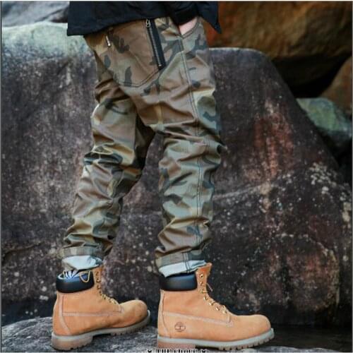 Hot New Korean Mens Hip-hop Tide Casual Pants Camouflage Pants Sweatpants Cargo Pants Trousers