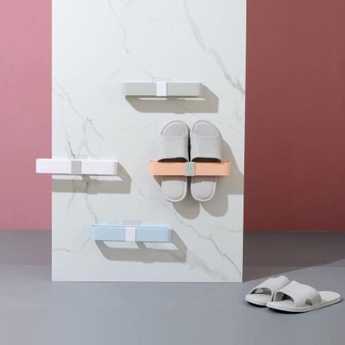 2pcs/set Wall Mounted Shoes Rack Shoe Hanging Holder Shoe Organizer Slippers Storage Rack Shelf Drainer Bathroom Organizer