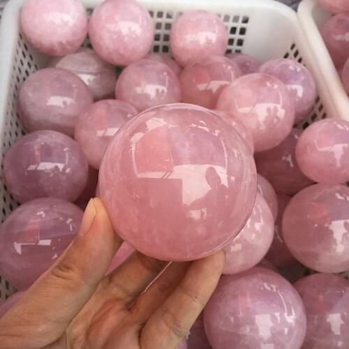 Natural Rose Quartz Crystal Ball Pink crystals sphere