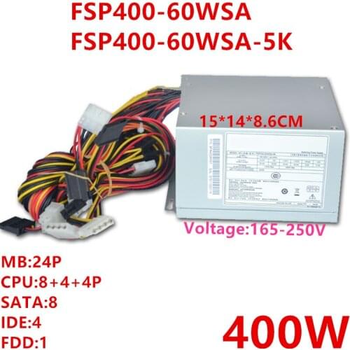 New PSU For FSP ATX 400W Power Supply FSP400-60WSA FSP400-60WSA-5K