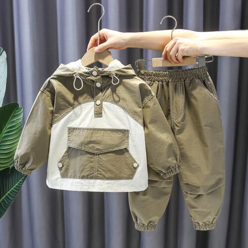 NWE Autumn Children Boys Girls Clothes Suit letter Baby Sweater Jacket Pants sets Toddler Active Cotton Clothing Kids Tracksuit