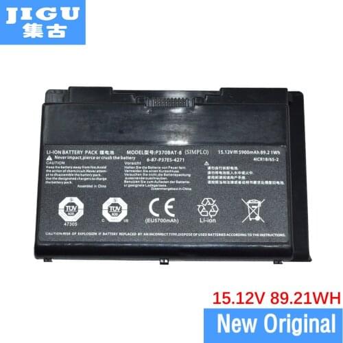 JIGU Original Laptop Battery For CLEVO 4ICR18/65 P370BAT-8 6-87-W955S-42F3 P370SM3 P751ZM P377SM-A P370SM P370EM P370EM3