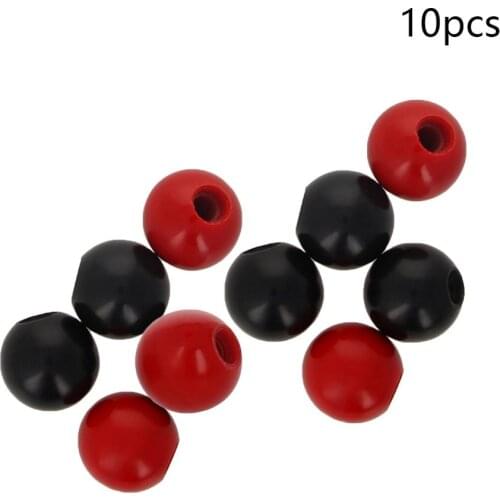 Othmro 10PCS M6 Black/Red Bakelite Ball Furniture Handle Diameter 20mm Screw 6mm Bakelite Ball Knob For Machine Tool Accessories