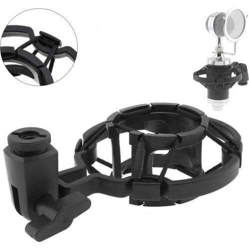 Plastic Recording Studio Clip Spider Microphone Stand Shock Mount with Transfer for Computer Condenser Mic