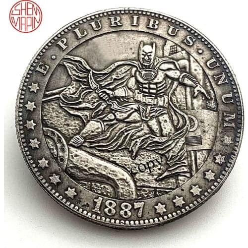 1887 Superhero Hero Hobo Nickel Coin Medal of Honor Copy Coins Copper Coins Collectibles