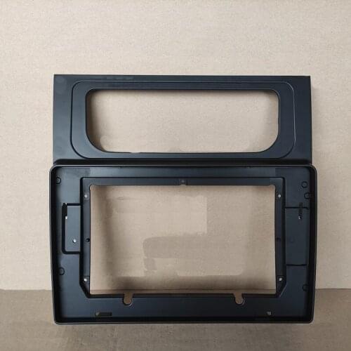Car Fascia Navigation Fascias Dash Frame Kit For 10" ~10.2" Android Multimedia Player For Touran 2010 2011 2012 - 2015 Manual AC