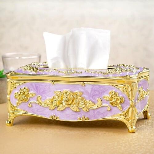 Luxury Tissue Box Cover Gold Wipes Rectangle Cover Tissue Holder Art Tissue Box Tisue Box Holder Servilletero Tissue Dispenser