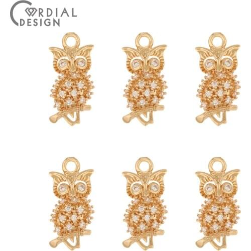 Cordial Design 50Pcs 9*19MM Jewelry Accessories/CZ Charms/Hand Made/Jewelry Findings & Components/DIY Pendant/Earrings Making