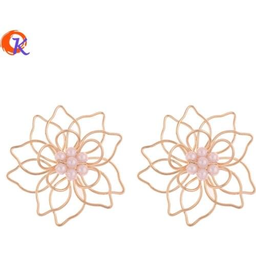 Cordial Design 50Pcs 31*31MM Jewelry Accessories/Earrings Parts/DIY/Imitation Pearl/Jewelry Making/Hand Made/Earring Findings