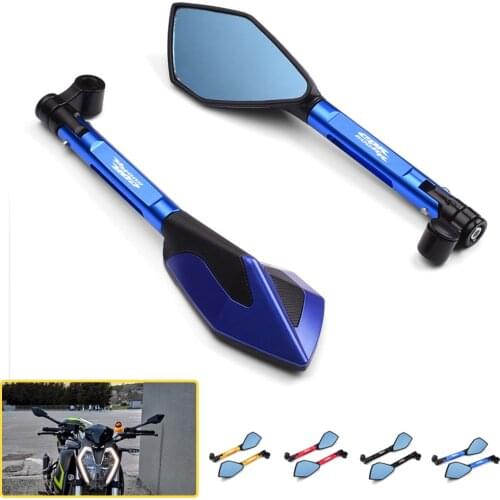For Honda CBR 600 1000 RR 600RR 1000RR CBR600RR CBR1000RR all Year Motorcycle Handlebar Rear View Mirrors Blue Anti-glare Mirror