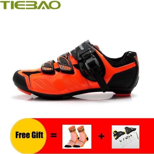 TIEBAO cycling sneakers road sapatilha ciclismo men self-locking breathable road cycling shoes women professional riding shoe