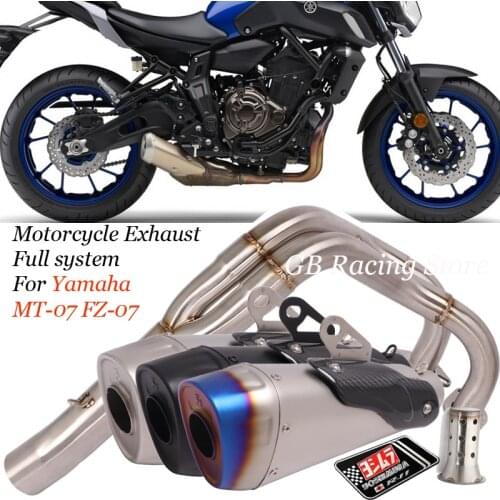 Motorcycle Yoshimura R11 Exhaust System Full System FOR Yamaha MT-07 FZ-07 Tracer 2014-2019 with Muffler XSR700 2016-2019