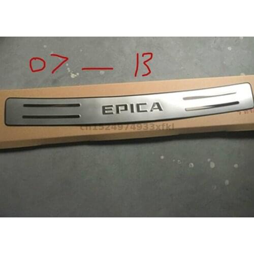 High quality stainless steel rear bumper lip edge protector for 2007-2013 Chevrolet EPICA car accessories Car styling