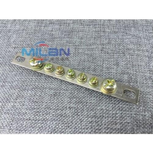 1pcs 1.5*14 7 hole zero row terminal copper bar power distribution box terminal zero line terminal