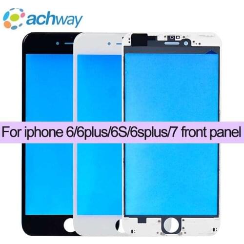 10PCS Front Glass Lens replacement part+Frame for iphone6 6S plus 7/ 7Plus Top LCD Touchscreen+tools for iphone 6/7 front panel