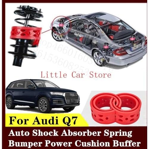 2PCS Front Rear Suspension Shock Bumper Spring Coil Cushion Buffer For Audi Q7