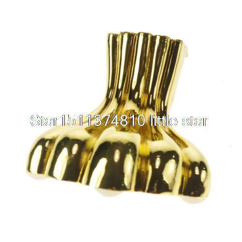 4) 105mm Metal Furniture Cabinet Legs Tea Table Bed Chair Sofa Leg Feet Golden