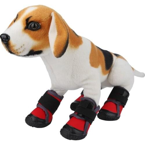 4Pcs Fashionable Pet Puppy Shoes Non-Slip Outdoor Sports Climbing Boots Pet Shoes Outdoor Sports Climbing Non-Slip Dog Shoes