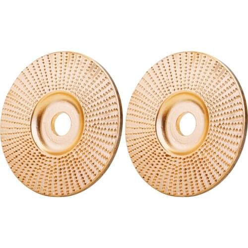 Wood Angle Grinding Wheel Sanding Carving Rotary Tool Abrasive Disc For Angle Grinder High-carbon Steel Shaping 5/8inch Bore 2P