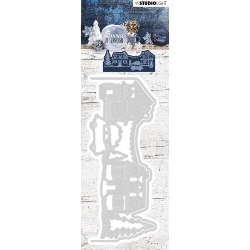 AliliArts Metal Cutting Dies Landscape with houses diy Scrapbooking Photo Album Decorative Embossing PaperCard Crafts Die