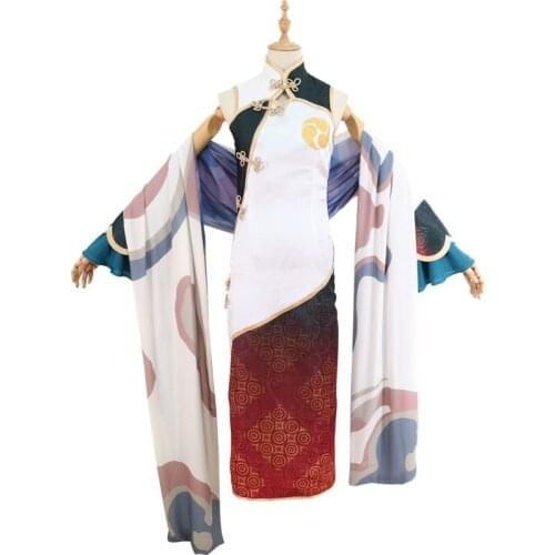 Anime! Fate Grand Order FGO Tomoe Gozen 3rd Anniversary Servant Cheongsam Dress Uniform Cosplay Costume