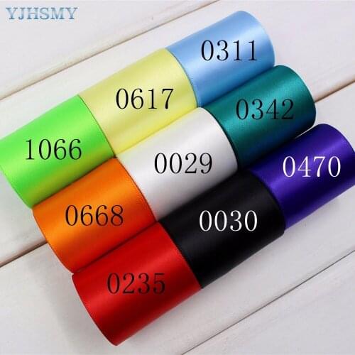 YJHSMY 1742813,50 mm 10 yard Multi color optional solid color satin ribbon,headdress accessories wedding DIY hand-made materials