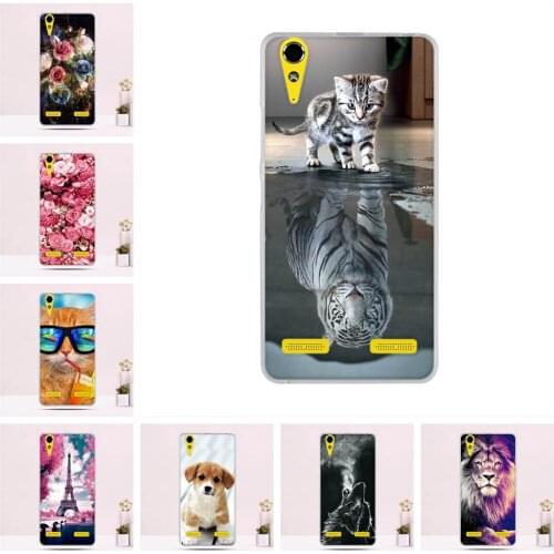 Back Cover For Lenovo K3 A6000 Case Silicone TPU Phone Cases Ultra Thin Cute Cat 3D Pattern Shell Animal Fundas
