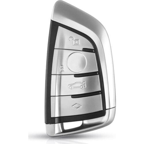 RIOOAK 4 Buttons Smart Car Key Case Cover for BMW 1 2 3 4 5 6 7 F Series X1 X5 X6 X5M X6M X1 X3 F Chassis CAS4+ FEM Key Shell