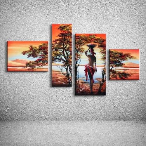Handmade oil painting on canvas modern Africa Landscape Painting Best Art oil painting original directly from artist AR-020