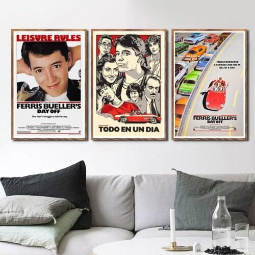 Ferris Buellers Day Off Movie Classic Art Painting Silk Canvas Poster Wall Home Decor