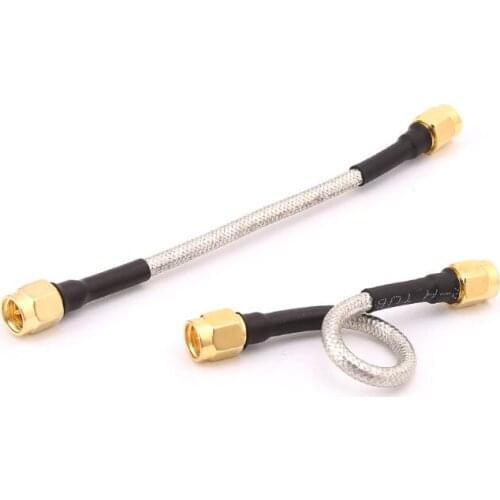 YYDS 10pcs SMA Male To SMA Male RG402 Pigtail Cable 10cm Semi-rigid Connector Coaxial Cables
