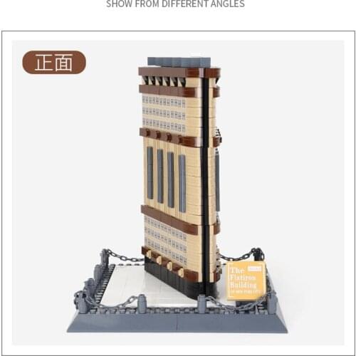 NEW City Architecture Blocks New York Flatiron Building Famous Model Sydne Building Set Bricks Kids Gift Toys For Children