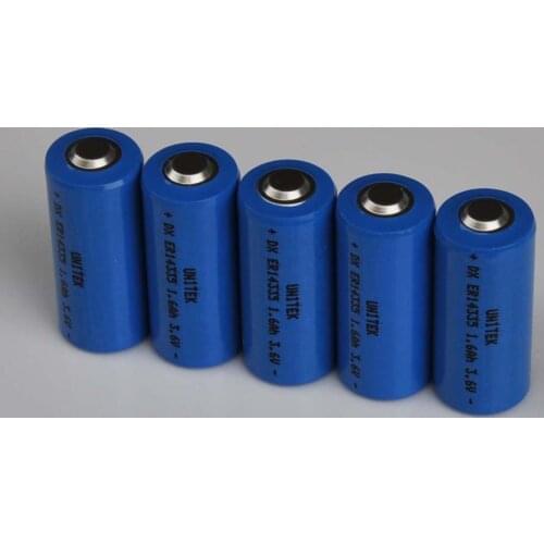 5PCS ER14335 2/3AA 3.6V liSOCL2 Lithium battery 2/3 AA 14335 PCL dry primary cell 1600mah gas meter replace for TADIRAN TL-4955