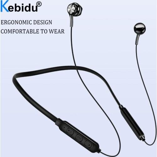Neckband Wireless Bluetooth Earphones Magnetic Stereo Sports Headset IPX7 Waterproof Wireless Earphones with Mic for Smartphones